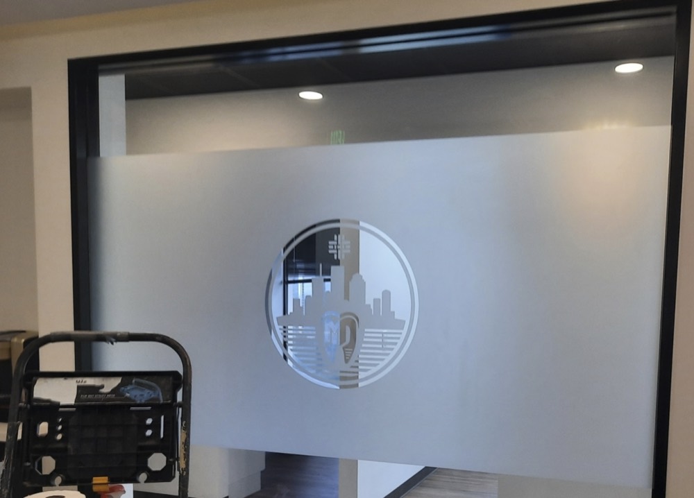 HTX Endodontics frosted glass window film